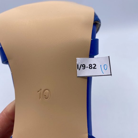 A NUYG Blue Bow High Heel Cutout Slingback Sandal - Picture 13 of 14